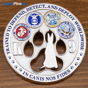 K9 Challenge Coin Cutout - Square